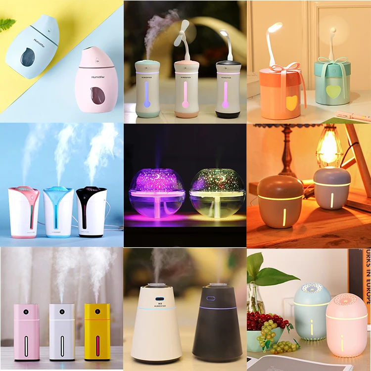 Oem New Korea Humidifier 200ml Square Ultrasonic Aroma Essential Oil