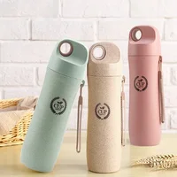 

Environmentally friendly biodegradable bottle Wheat straw fiber cup custom print water bottle