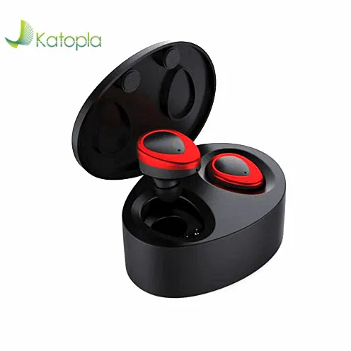 

TWS New Earphone Wireless Earbuds Waterproof Handsfree Earphone For Iphone X 8plus, All black, black-silver, black-red