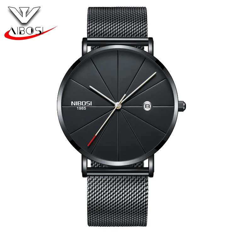 

NIBOSI 2321 Ultra Thin Brand Luxury Watch NIBOSI Men's Gold Wrist Watch 2321 Replacement Band dropshipping