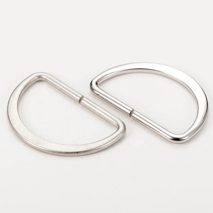 出厂价银色五金锌合金金属d环扣,用于袋子和阻力带