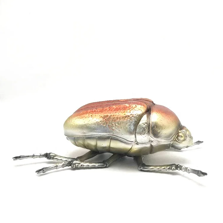 Insecte Vert Scarabée Spécimens Transparent Résine Presse-papier Collection