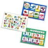 Kids eco-friendly Silicone Bamboo Felt placemats for studying table dining table mat With leaf Printing