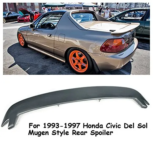 VXMOTOR Mugen Style Rear Wing Spoiler Lip Kit For 1993-1997 Honda Civic Del ...