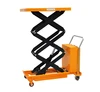 500 1000 kg folded double scissor hydraulic lift table mobile semi electric platform
