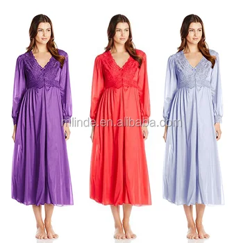 long sleeve maxi nightgown