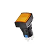 LA38 series 16mm rectangle plastic push button switch Mechanical momentary led push button switch CE CCC