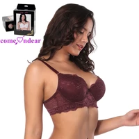 

Four Color Wine Red Lace Women Used 40C Bra Size Bra