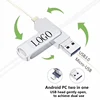 Otg Usb Flash Drives 128gb 64gb 3 In 1 Iflash Usb Drives Usb External Flash Drive High Quality
