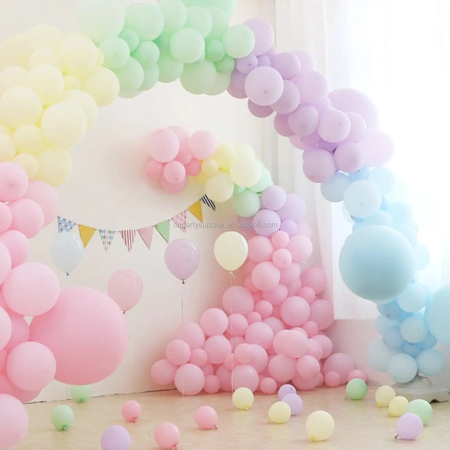 Wholesale Latex Hélium Ballons 50 m Free Ruban Anniversaire Mariage baloons 10"