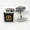 Custom Fashion oval Cufflinks Metal french Cuff Buttons
