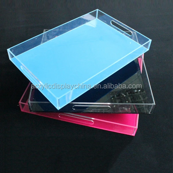 Custom Clear Acrylic Tray With Insert,Perspex Insert Paper Tray,Lucite