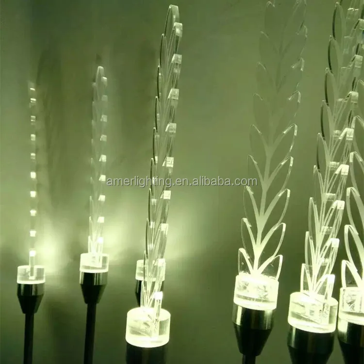 Height 80cm acrylic warm white wheat led garden light