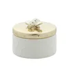 Nordic ceramic plating jewelry box cute storage jewelry frame bee ring display Wedding Gift Box Bee Jewelry Box