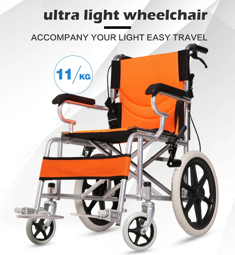 Ce Certificate Small Size Folding Lightweight Manual Wheelchair