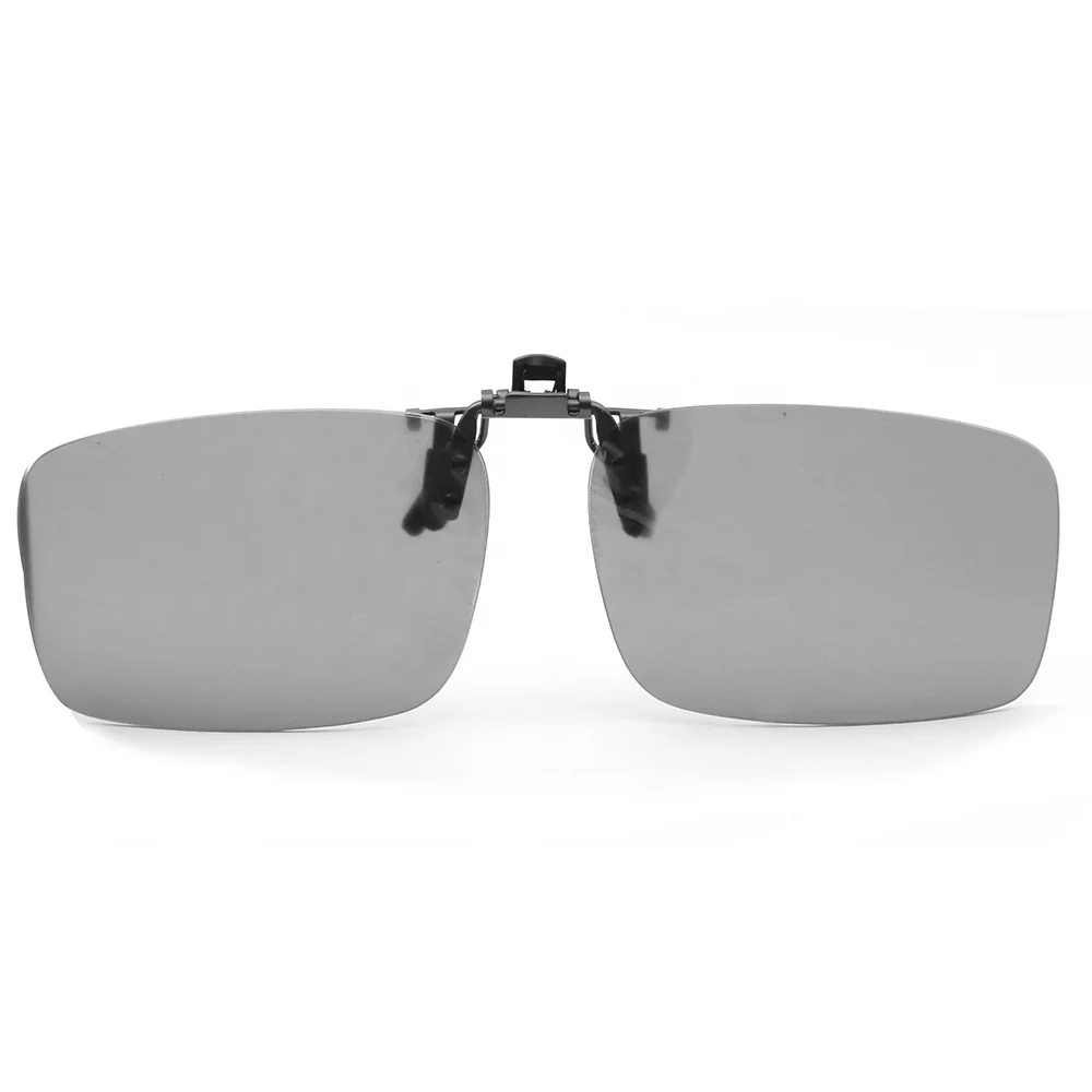 2019 新款女士灰色镜片偏光夹式翻盖全框太阳镜