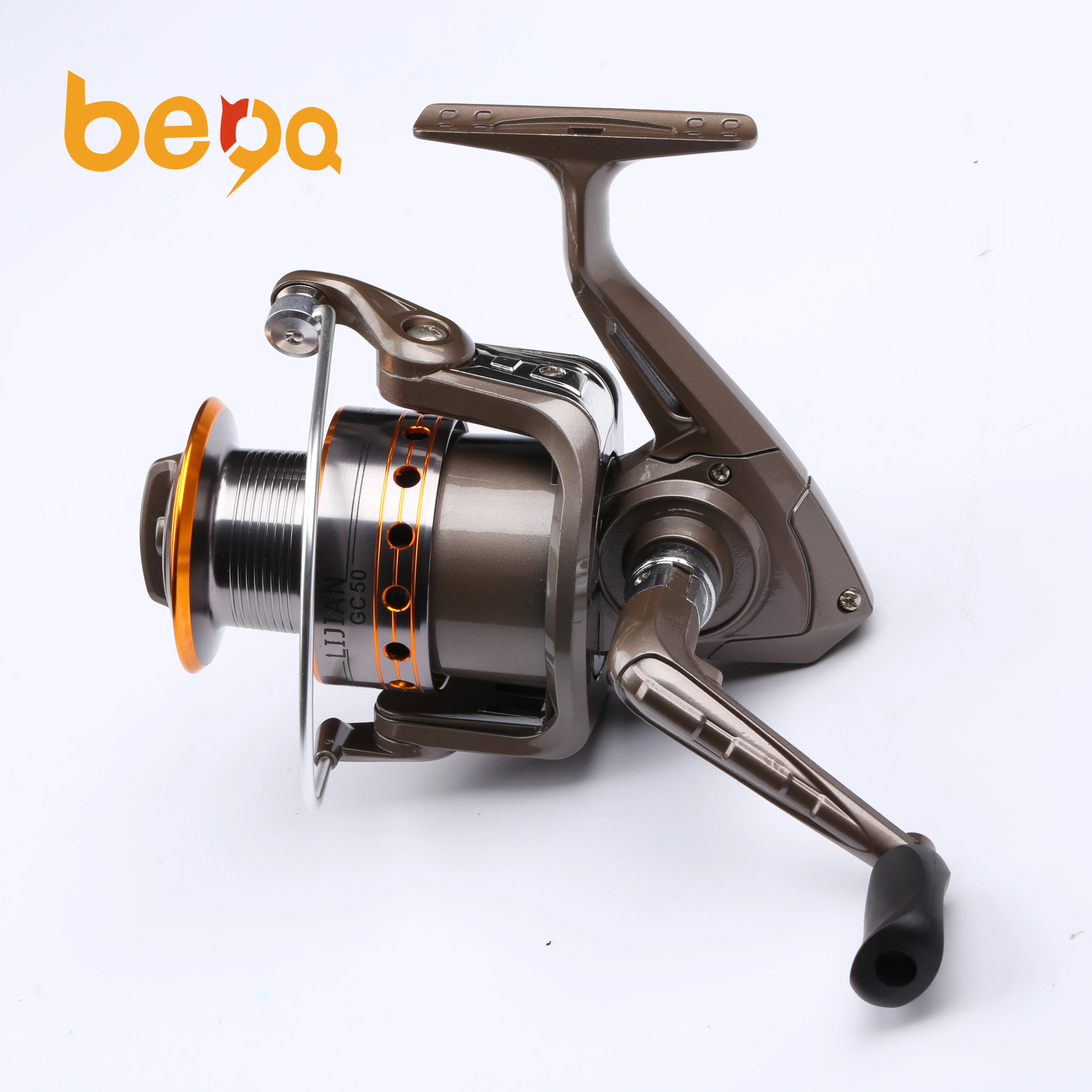 

11+1Ball Bearings Full Metal Spinning Reel Aluminum Fishing Wheel, Gray, customizable