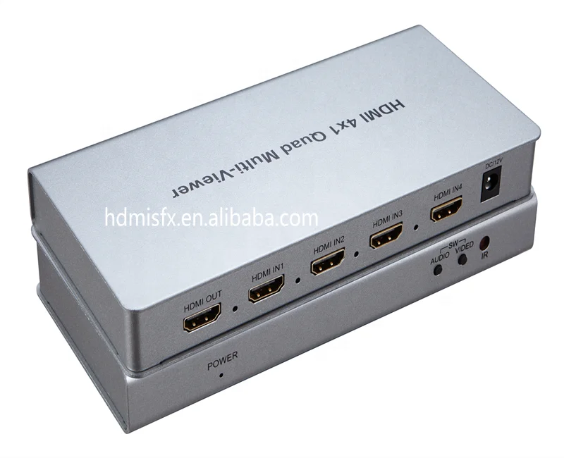 

Seamless Switch 4 in 1 out HDMI 4x1 Quad Multi-viewer switcher