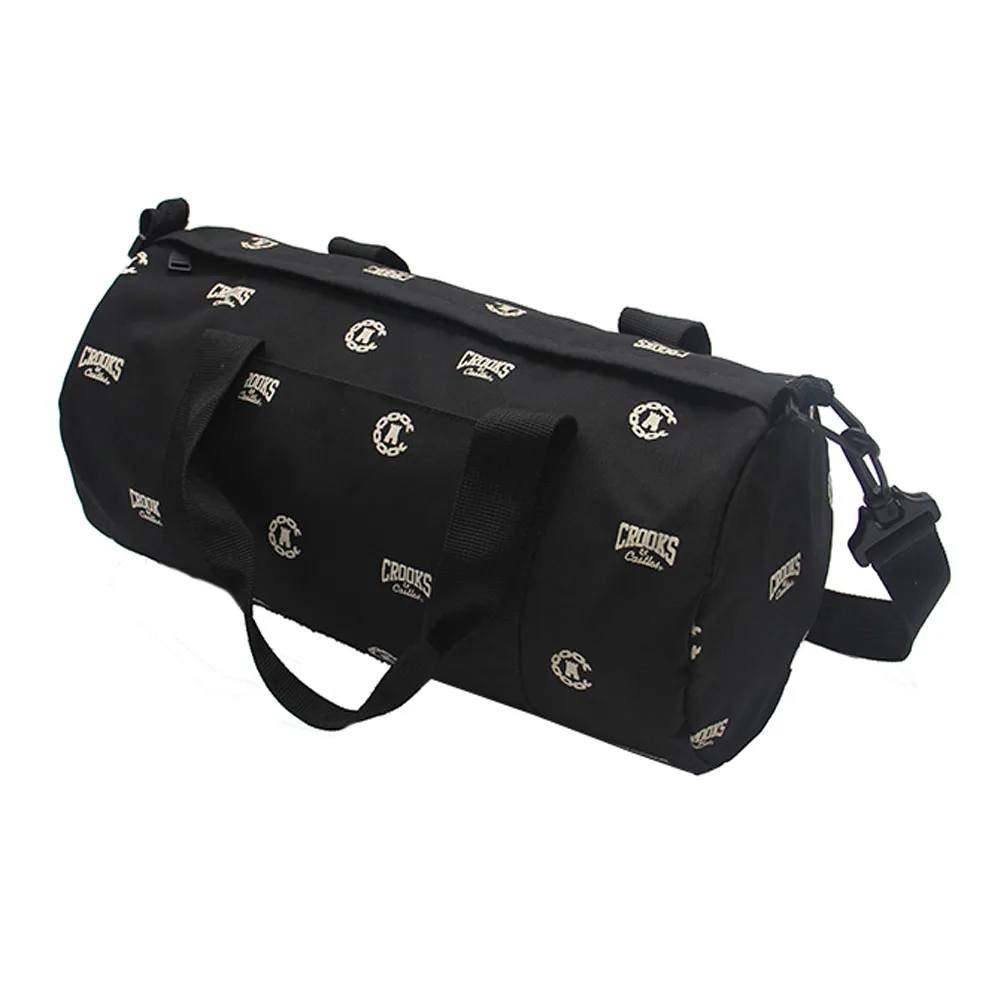 Fashionable Simple Style Small Black Gym Bag Lightweight Cool Sports