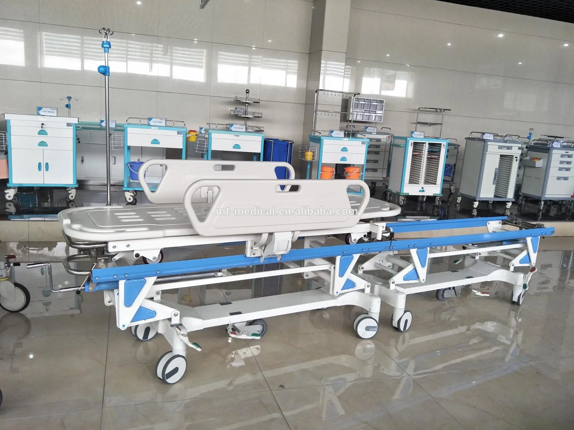 Luxury hospital medical connection patient transfer stretcher