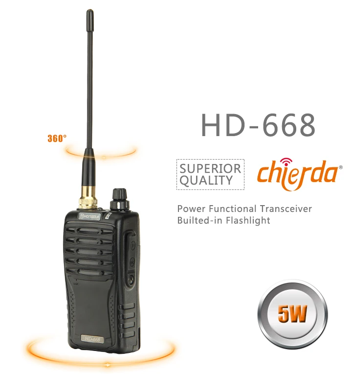 Long distance walkie talkie 30km range long antena two way radio HD-668 woki toki