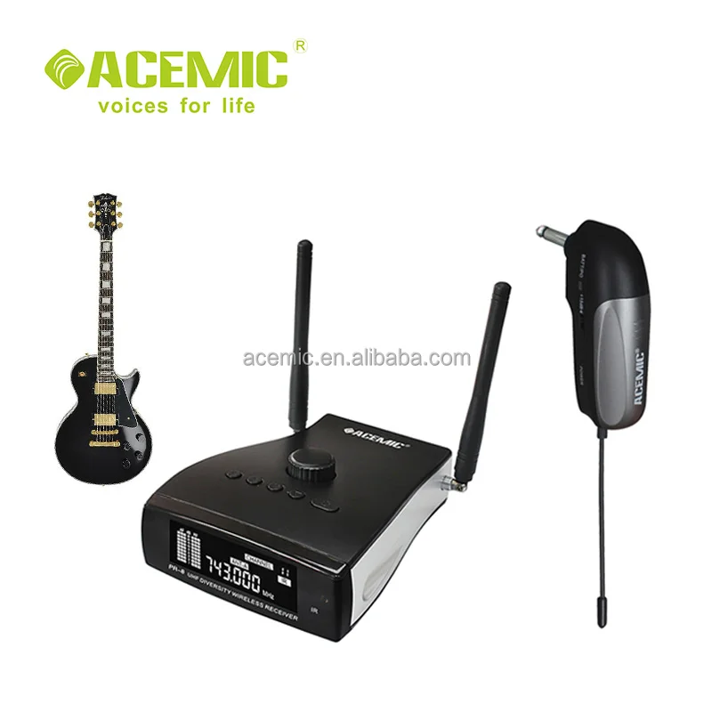 

UHF wireless guitar system PR-8 GT-2 portable receiver 100 channels, N/a