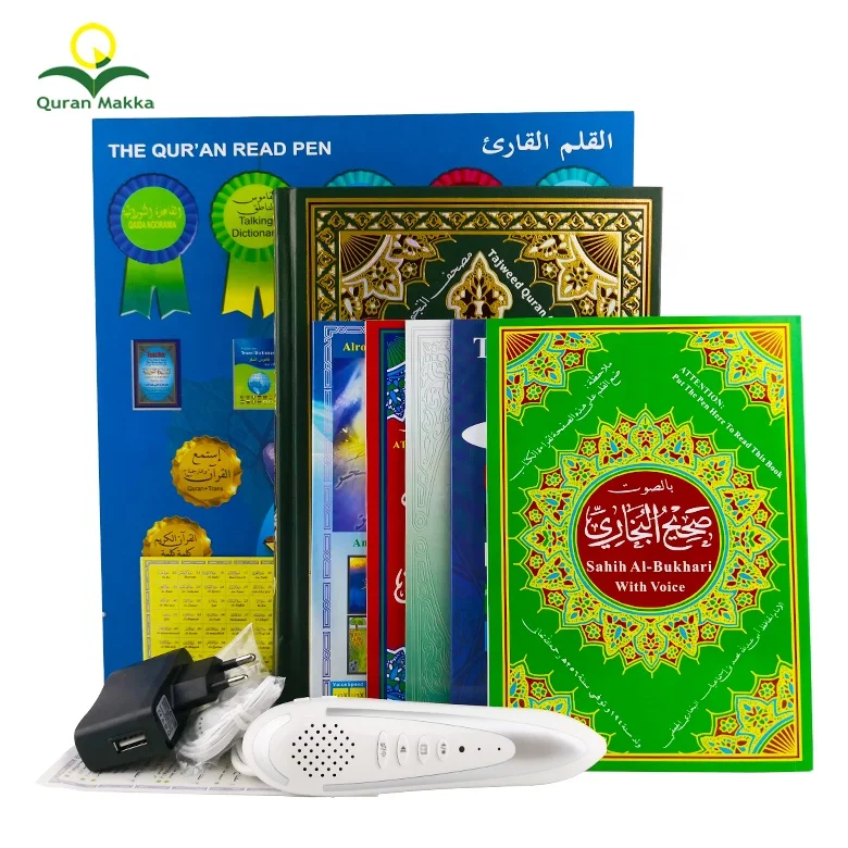 

Digital Quran Read Pen M10 Profesional Islamic Word by Word Quran Reader With Urdu Translation Quran MP3 Player Free Download, White silver