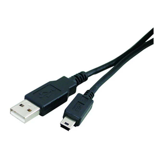 

1m black hot selling best price PVC USB 2.0 Type A Male to USB MINI 5PIN B Cable for computer mobile phone DVD player