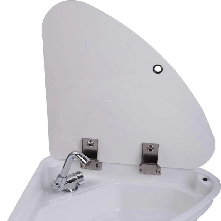

Boat Caravan Camper Triangular White Acrylic Sink With Lid 480*480*145mm GR-Y007