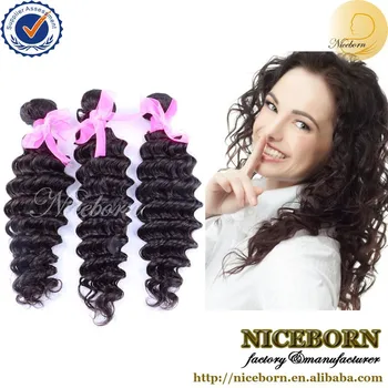 Qingdao Niceborn 100 Rough Deep Wave Hair Weft China Factory