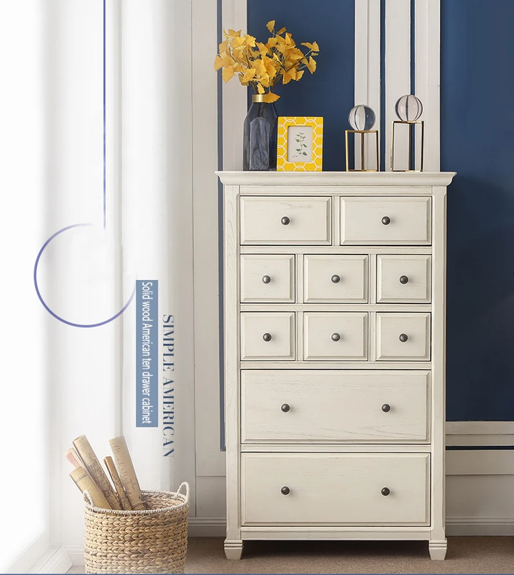 White Ten Drawers Hold Cabinets Classification Of Tall Wood