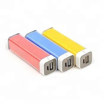 2000mAh 2600mAh lipstick power bank portable external battery for mobiles