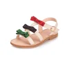 Latest Beautiful Kids Leather Sandals for Girls Flats Shoes in Bulk