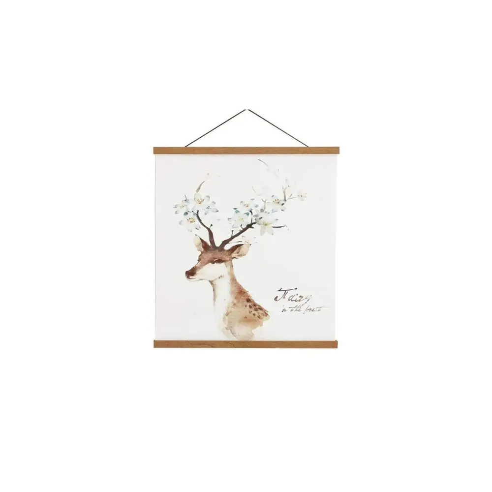 

Magnetic photo frame natural wood magnet poster hange for home decoration, Original wood
