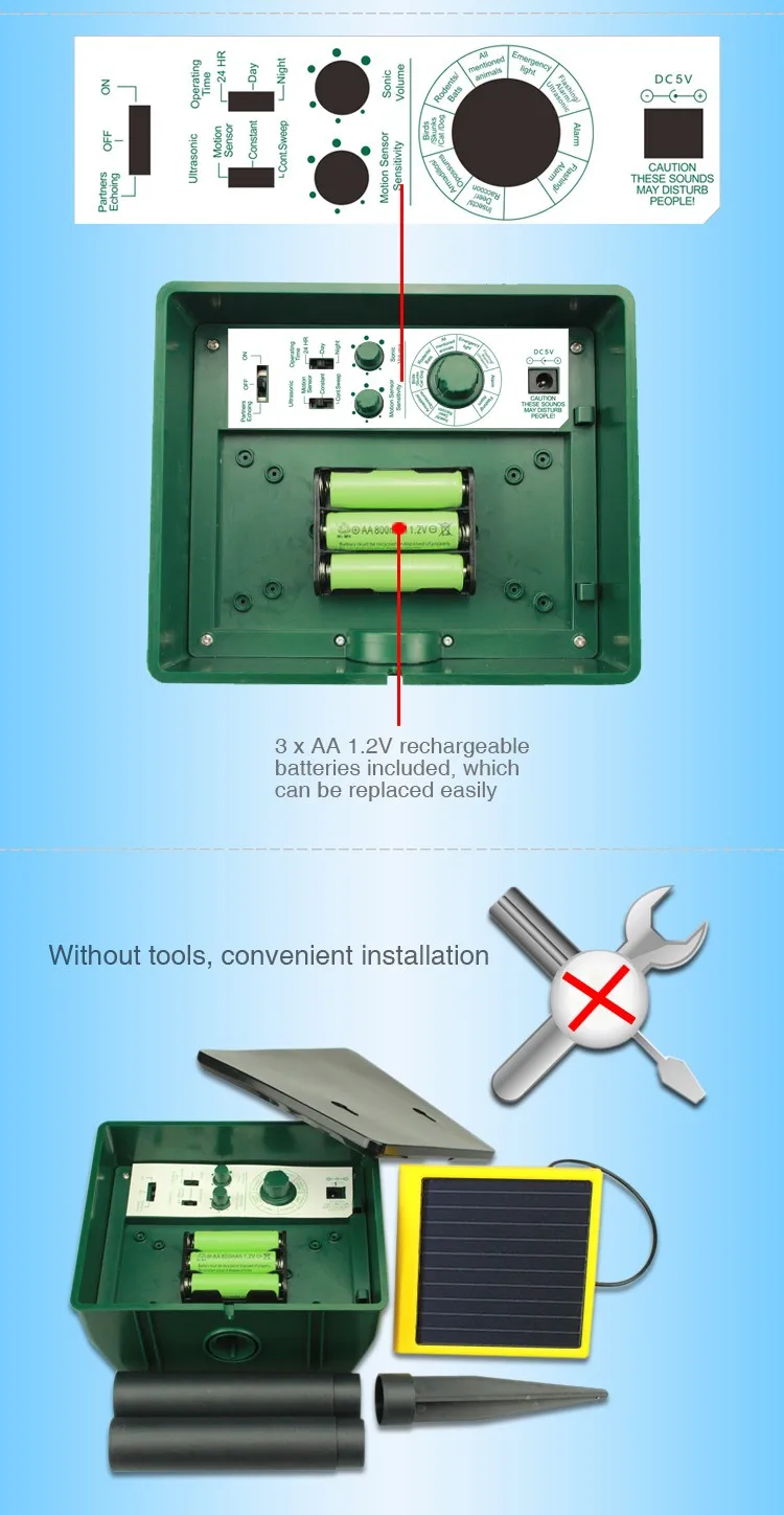 Aosion Pigeon Chaser Defense Sparrow Repellent Repulse Expeller China