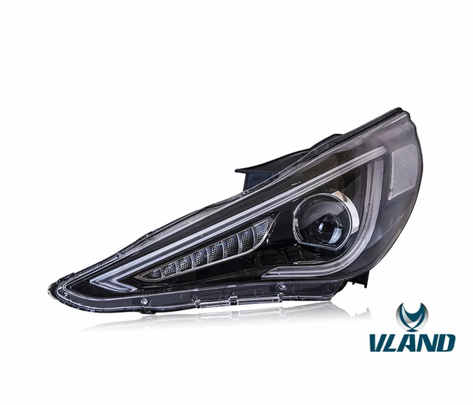 Vland manufacturer for Sonata headlight for 2011 2012 2013 2014 with the devil eye for SONATA LED head lamp wholesale price