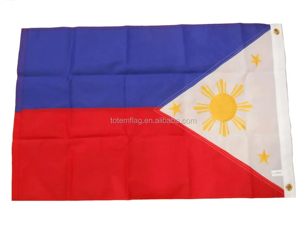 Wholesale Combo Set Philippines Country 3x5 3’x5’ Flag and 2"x3" Patch 