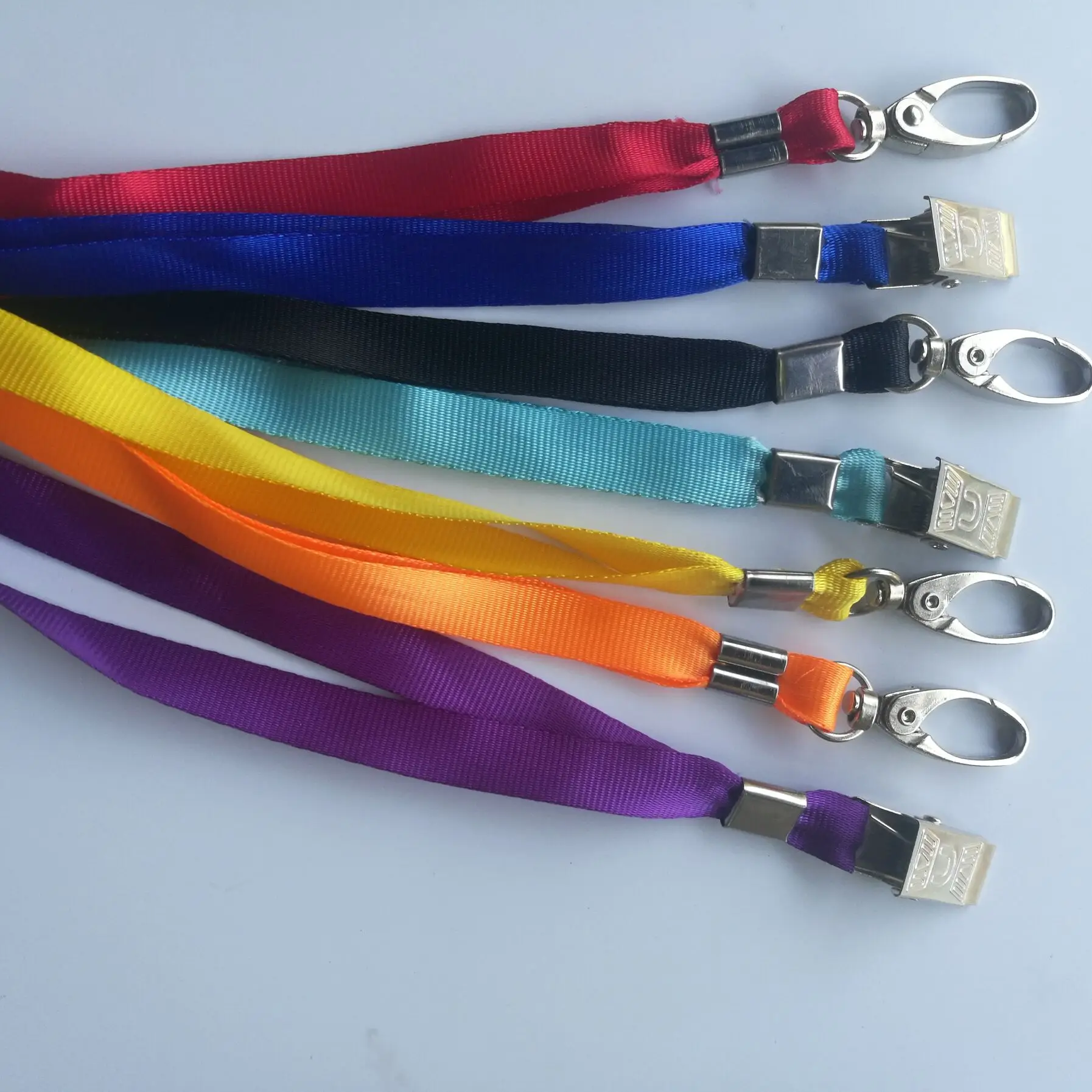 Plain Satin Cheap Lanyard With Bulldog Hook - Buy Lanyard With Bulldog ...