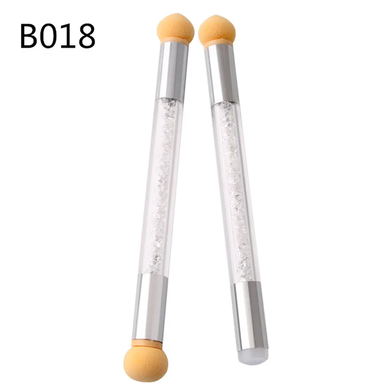 

Double Nail Art Brush Dizzy Dye Pen With Replaceable Sponge Head B018, As picture