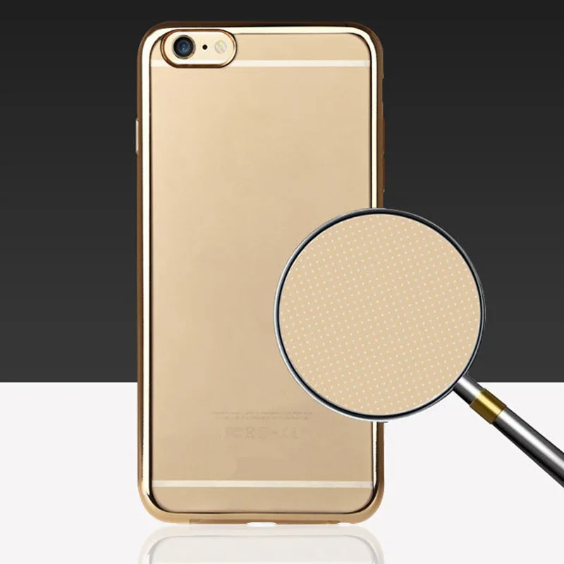 Plating Cover Soft Back shell for iphone 8/8plus TPU Luxury soft & thin in stock