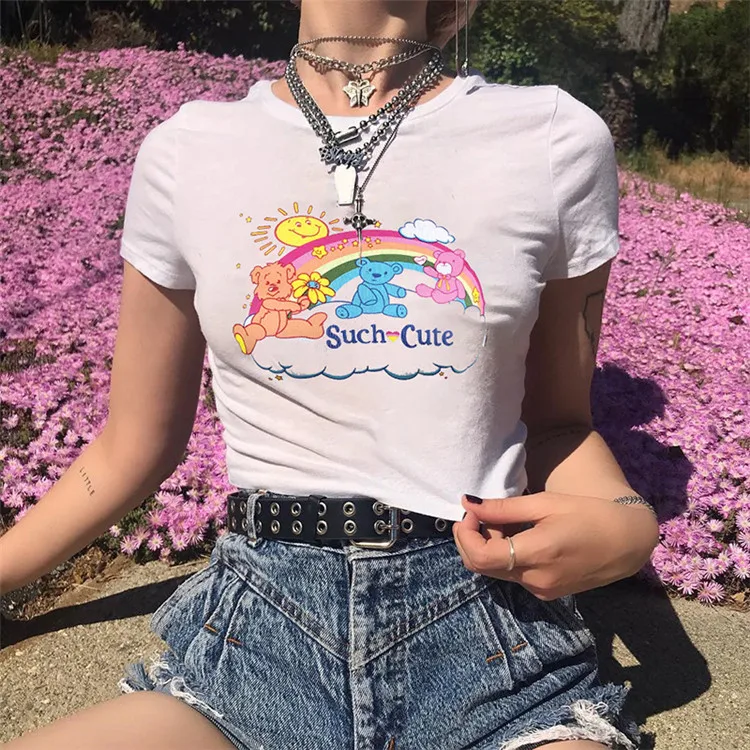 custom funny white t shirt printing elastane soft for women