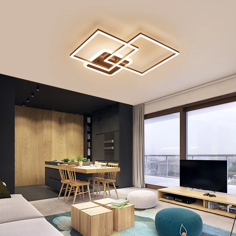 Hot sales designer acrylic surface mounted big house modern led ceiling lights