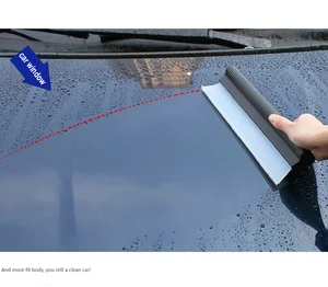 Image of China manufacturer custom family use / car cleaning rubber silicone scraper water blade / silica cleaning squeegee kit