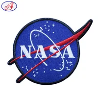 

High Quality Custom Embroidery NANS Cosmos Satellite Cloth Patches Applique Decoration Iron On Patches