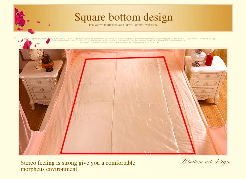 Long lasting durable lace design u shape home indoor family environmental friendly mosquito bed net