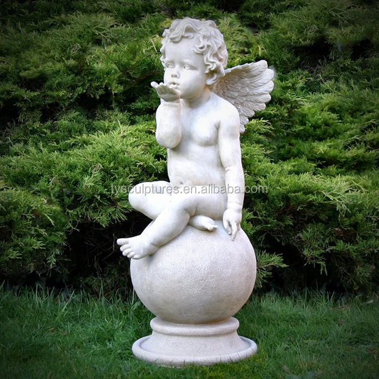 Hot Beautiful Small Stone Garden Child Sculpture Marble