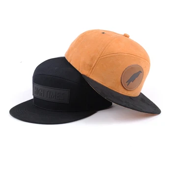 snapback custom hats patch leather wholesale larger