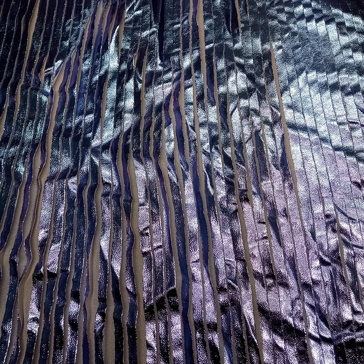 
Synthetic woven fabric fashion polyester chiffon printed pleating foil print fabric 