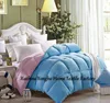 Dual-color Quilted Winter comforter bedspread bed cover with polyester padding