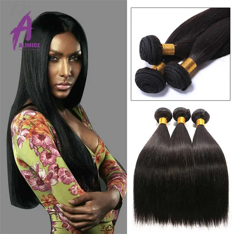 

100% Unprocessed Virgin Brazilian Straight Hair Weave Bundles Wholesale Virgin Hair Vendors